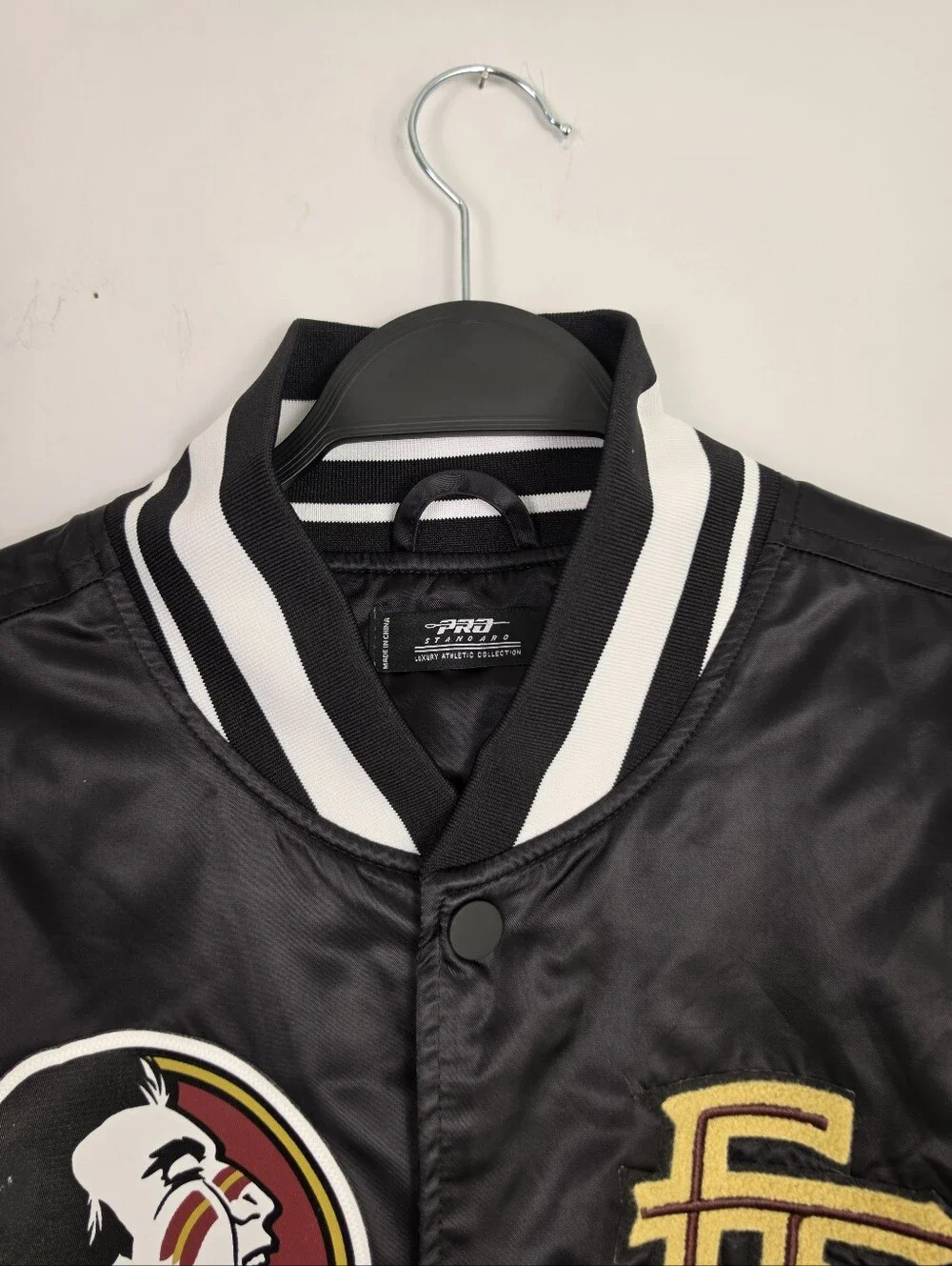 Pro Standard Florida State Seminoles Classic Men's Satin Full-Snap Jacket Sz 2XL